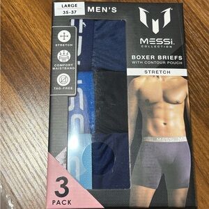 Men's Messi Boxer Briefs - 3 Pack (Large)